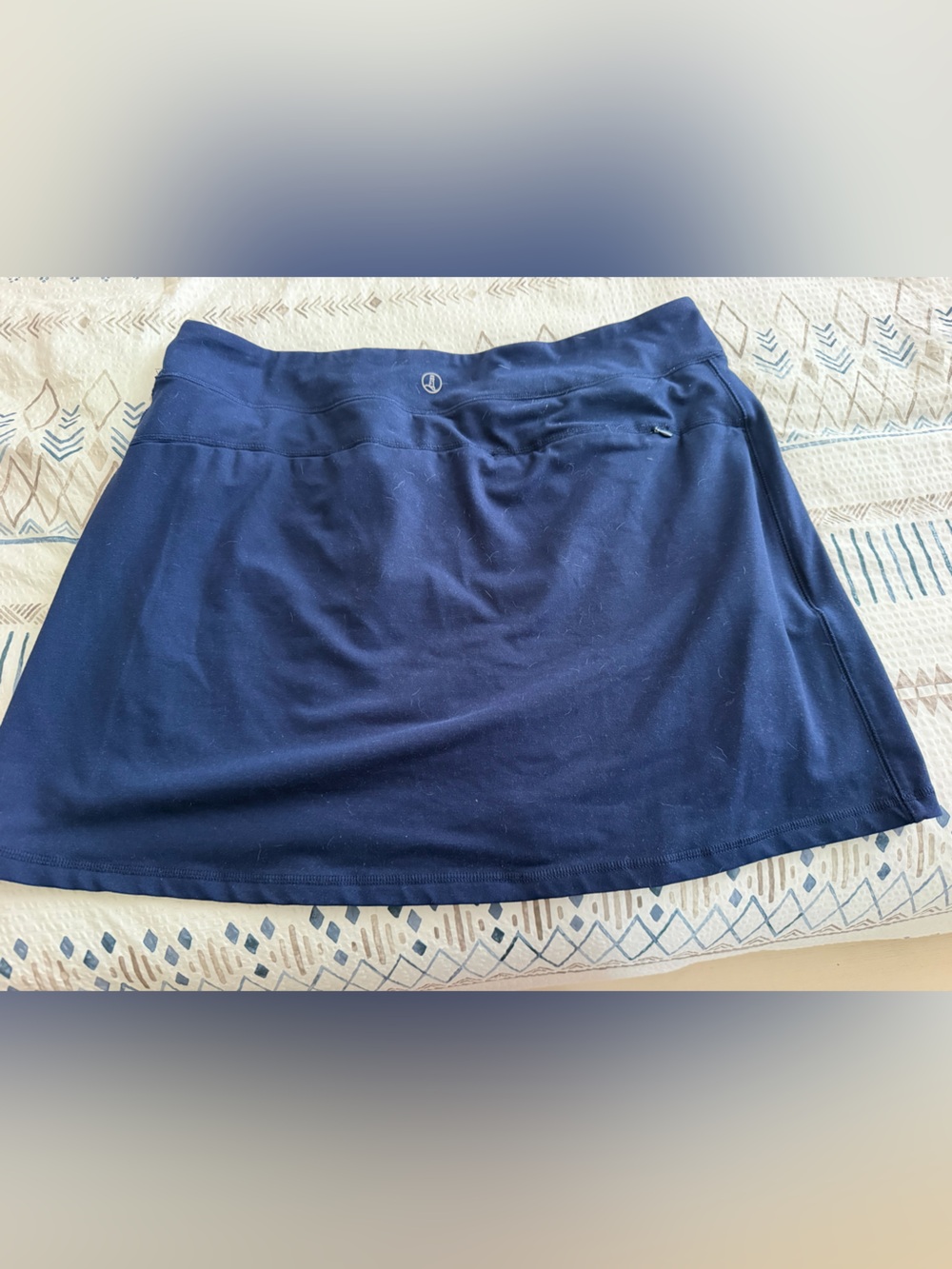 Lands' End Navy Casual Mini Skirt - Picture 2 of 6